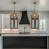 Moravian Star Pendant Lights Gold Finish Seeded Glass Shade 19 Inches